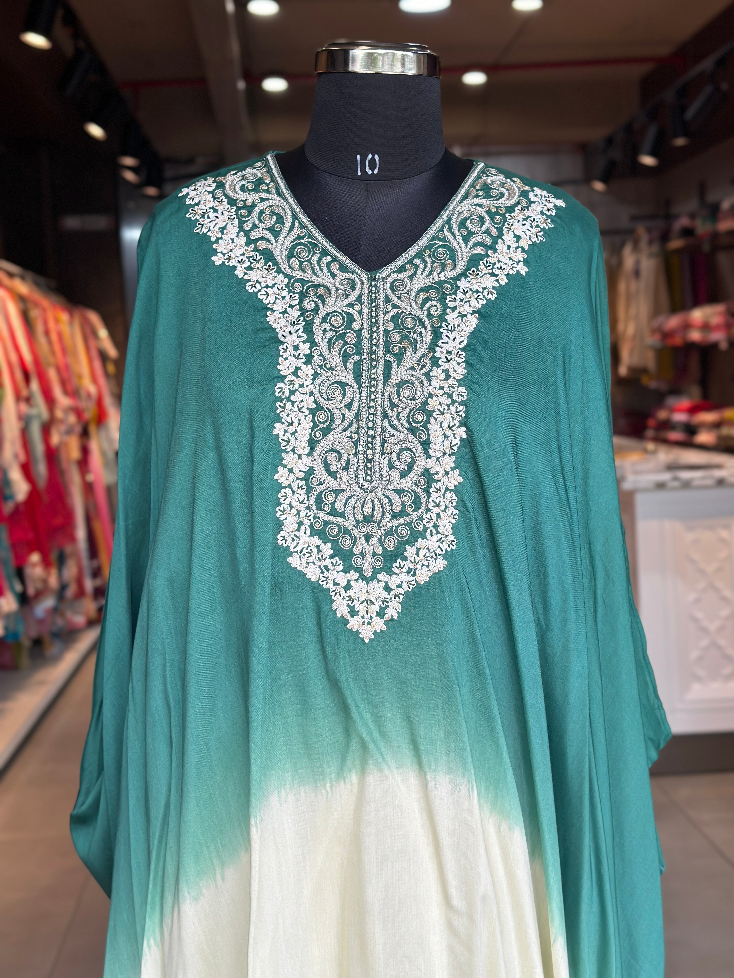 KAFTAN IN PEARL WORK