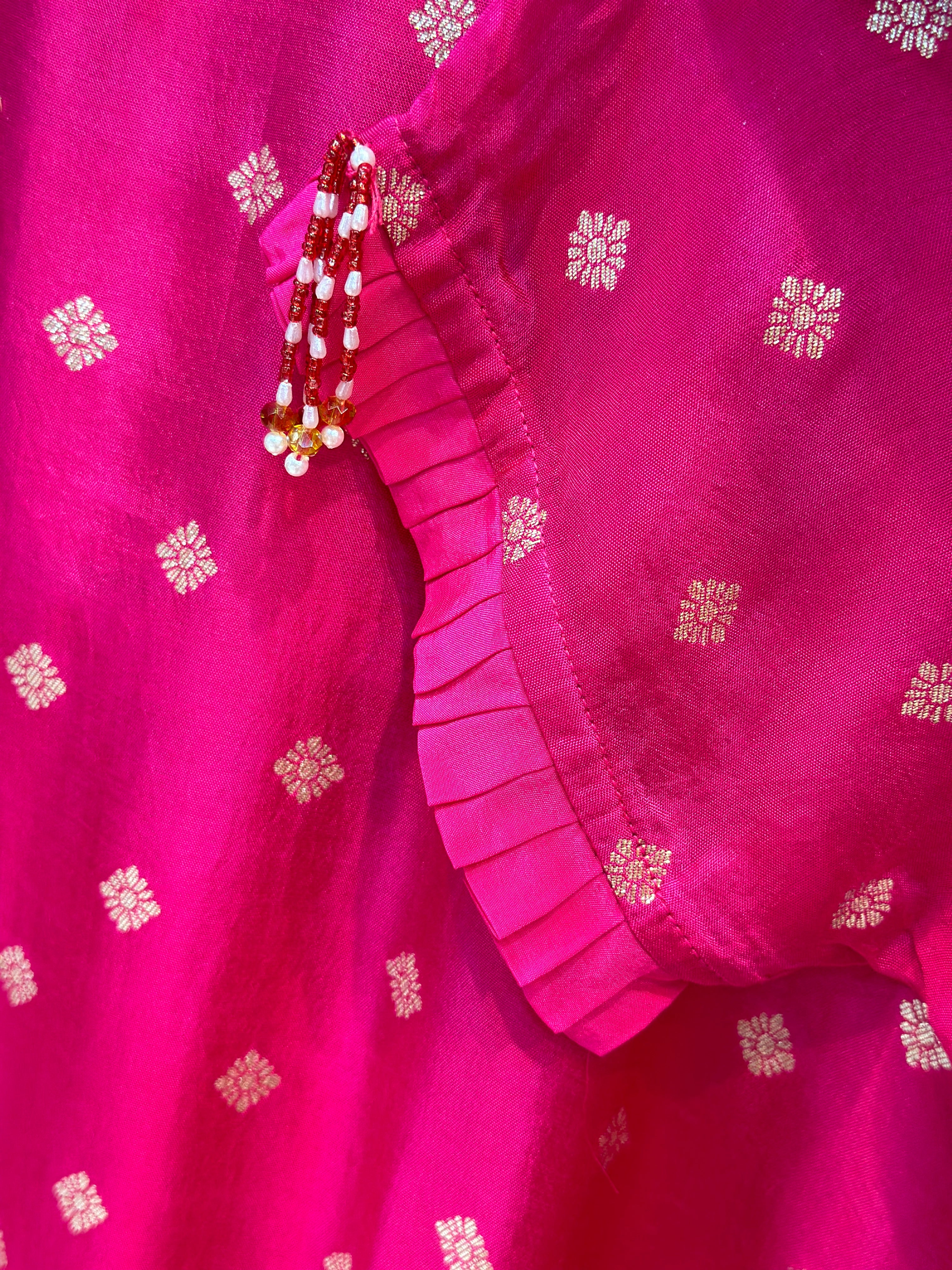 FLORAL HANDWORK KAFTAN SET