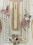 Premium Cotton Designer  hand Embroidered Suit Set