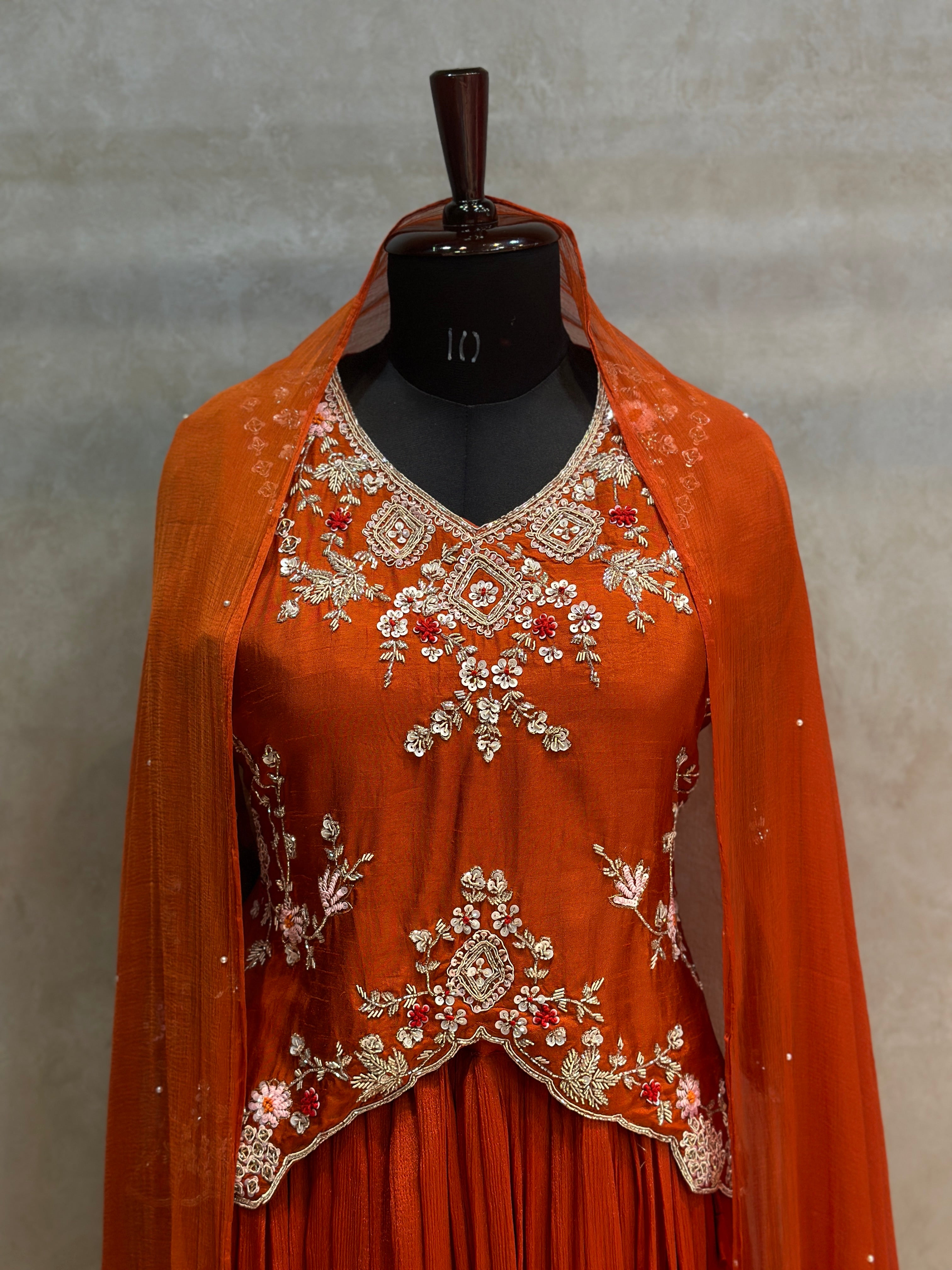 BEAUTIFUL HANDWORK SKIRT SET