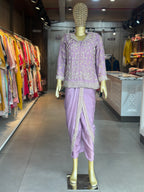 DRAPING WITH JACKET SET
