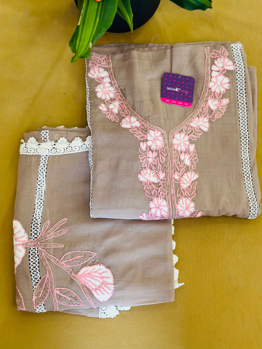 Classic Embroidered Unstitched Suit Set