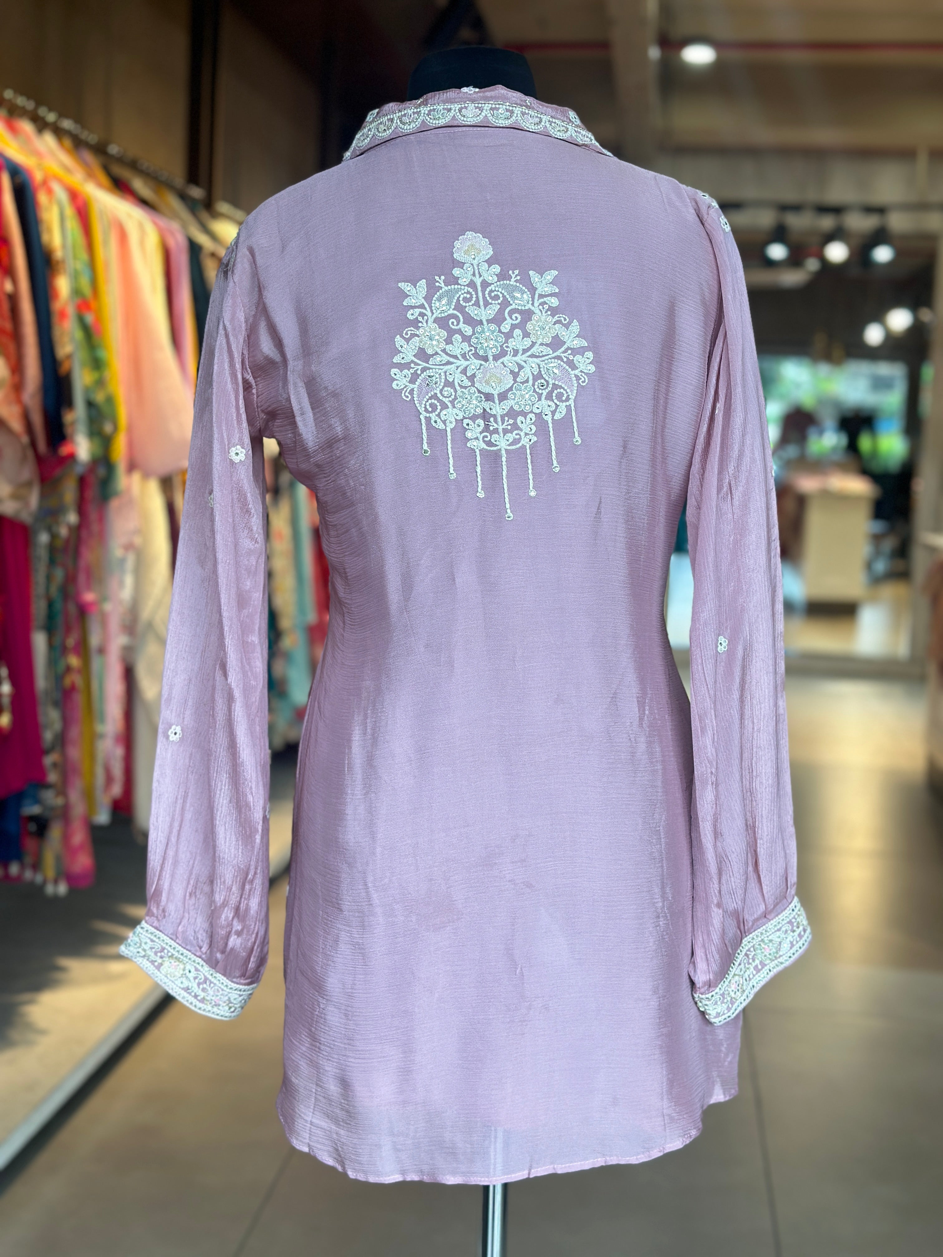PURE CHINON HANDWORK CO-ORD SET