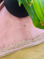 Premium Pure Zari Tissue Suit – Detailed with Handwork