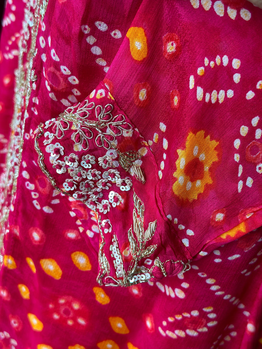 BHANDEJ GOWN WITH SHURG