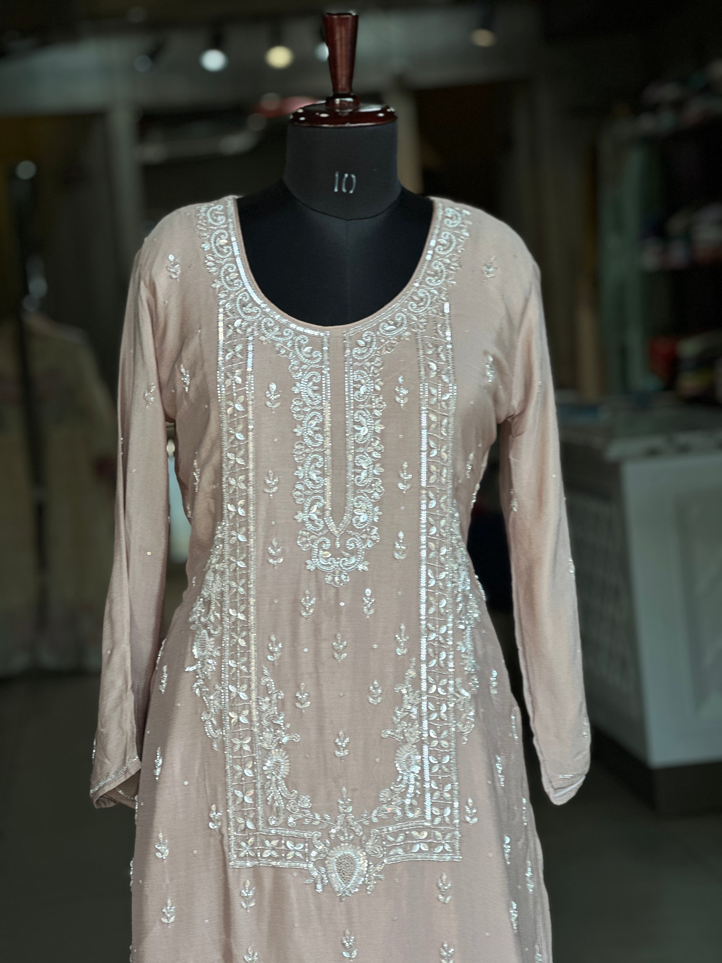 PREMIUM HANDWORK PLAZO SET