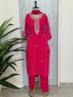 Elegant Gota Work Leheriya Suit Set