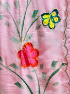 HAND BRUSH PAINT HANDWORK SAREE