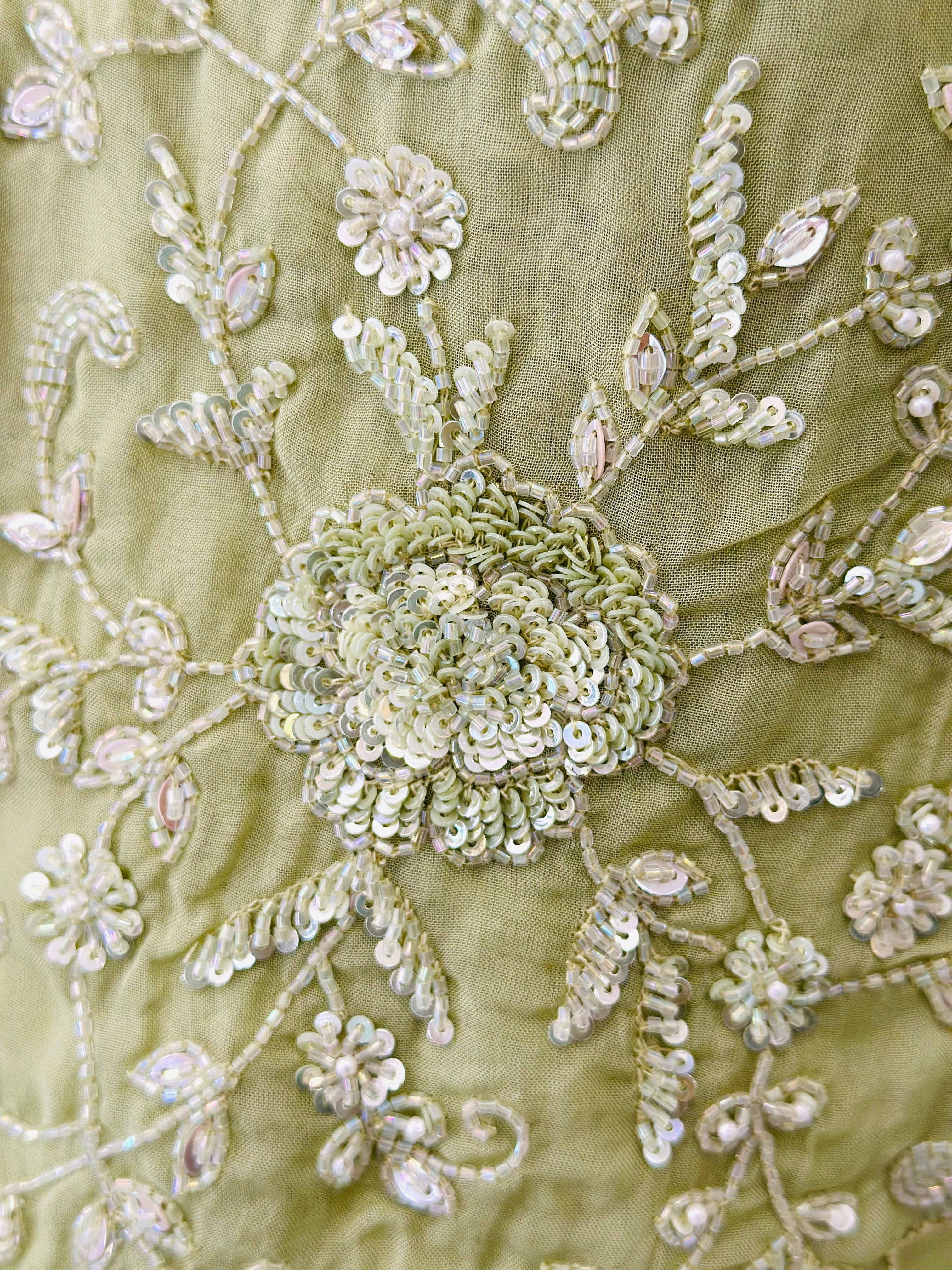 Handwork Crop Top With Flared Plazo