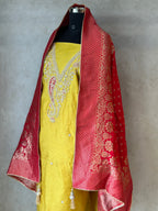 PURE ORGANZA HANDWORK SUIT SET