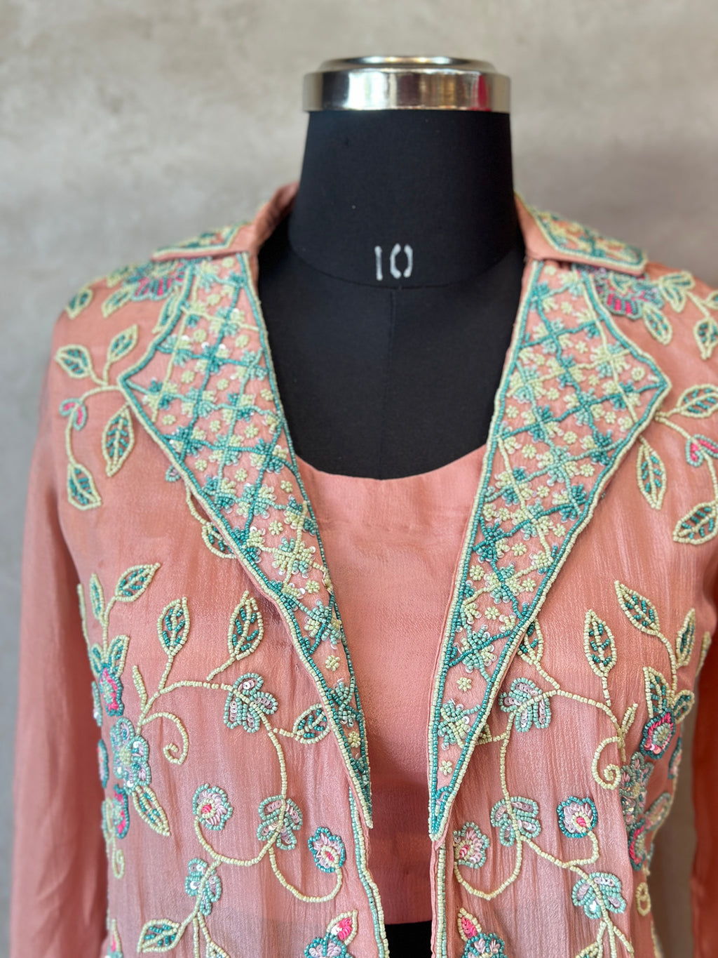 PREMIUM HANDWORK PLAZO SET