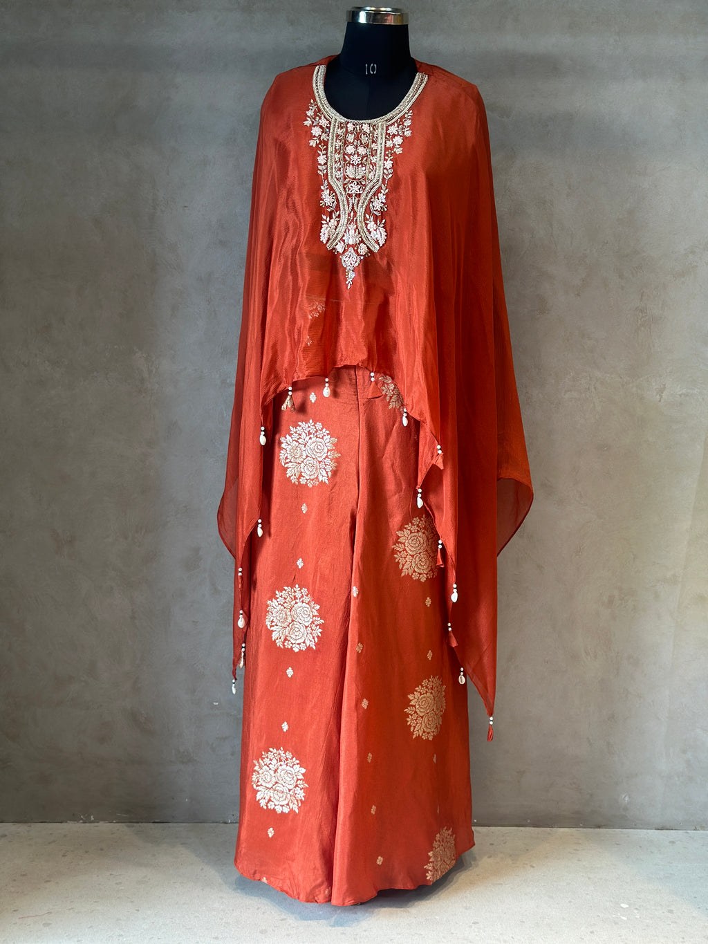 PURE CHINNON HANDWORK KAFTAN SET