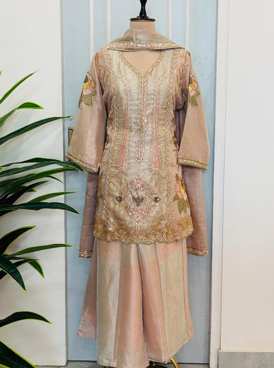 Premium Handwork Kurta Palazzo with Dupatta