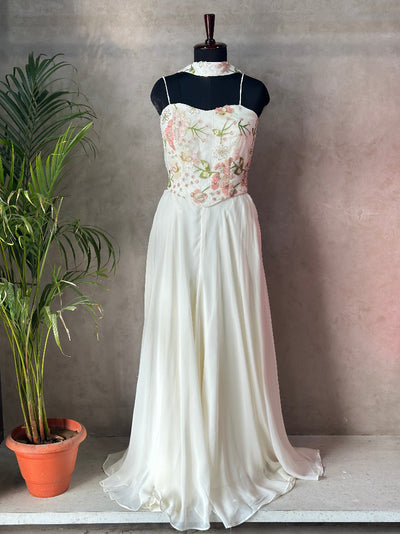 🌷Floral Corset Style Plazo Set🌷