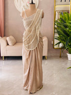 Glamour Pearl Work Saree Set
