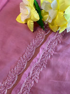 CHIFFON SAREE WITH CUT WORK DETAILING