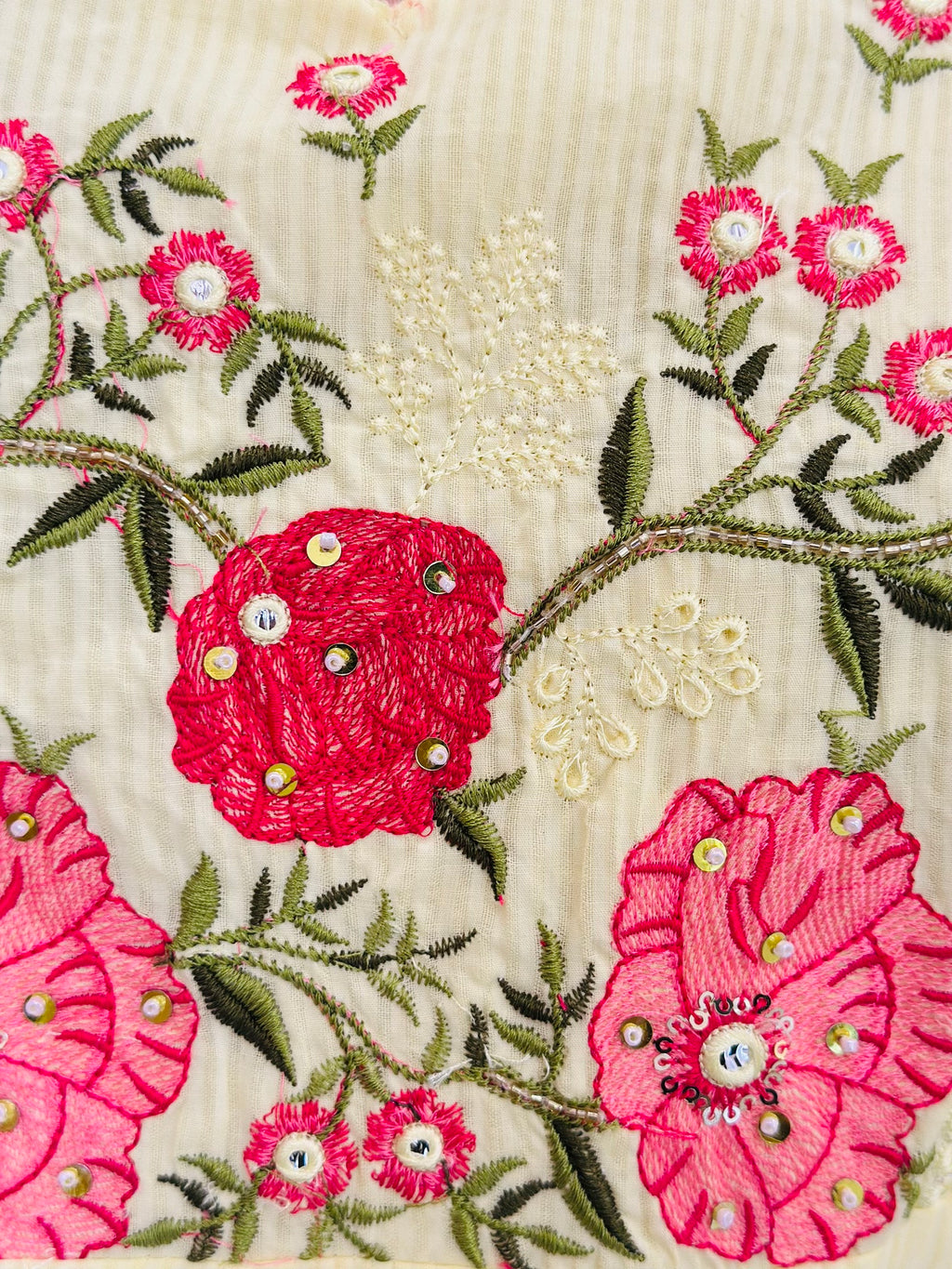 Phoolkari Embroidered A-Line Suit Set