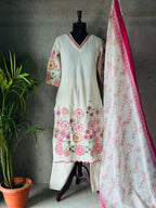 SUMMER FRIENDLY EMBROIDERED KURTA SET