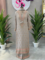 Elegant Grey Handwork Kurta Set