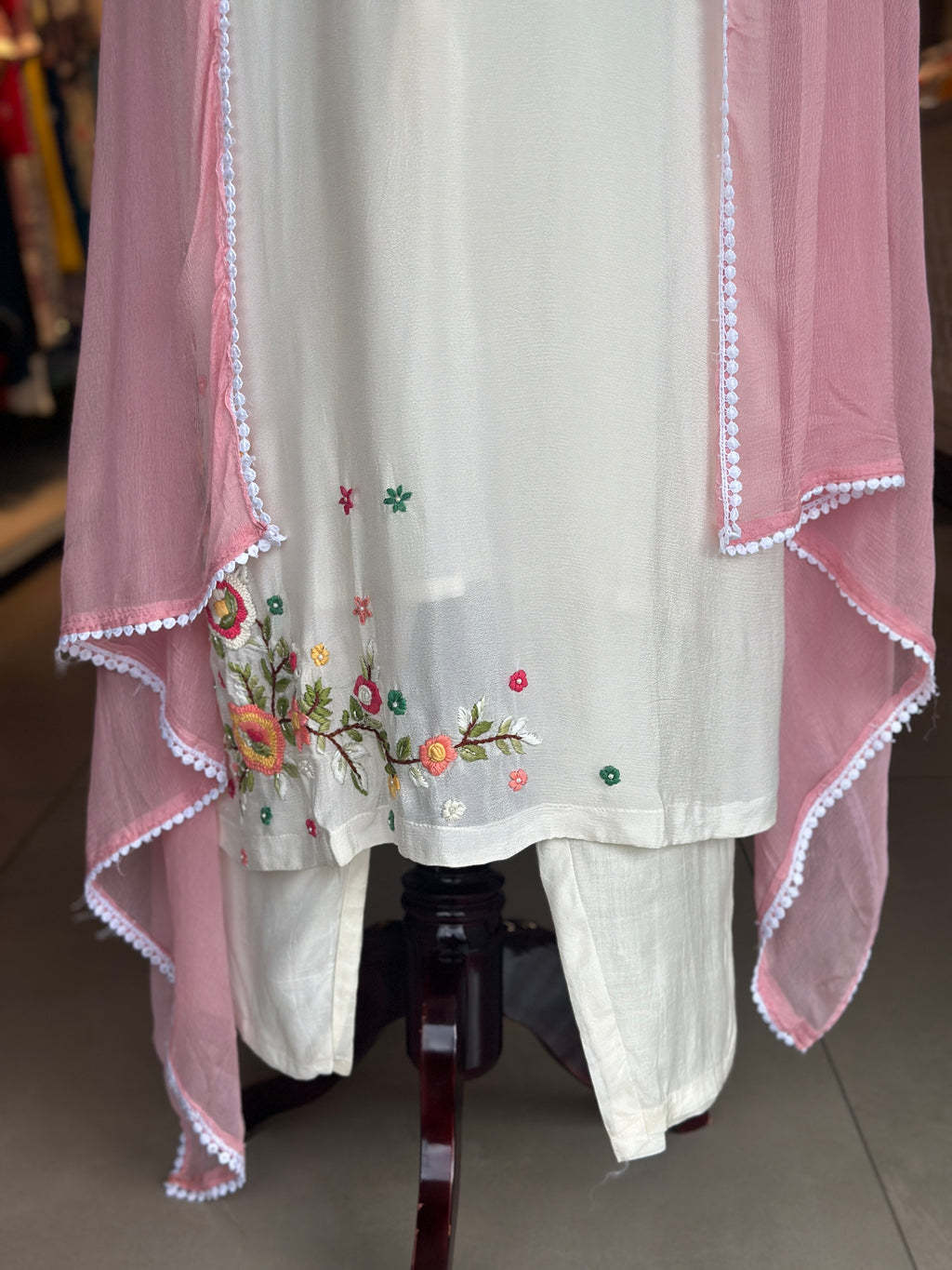 HAND EMBROIDERED STRAIGHT SUIT SET