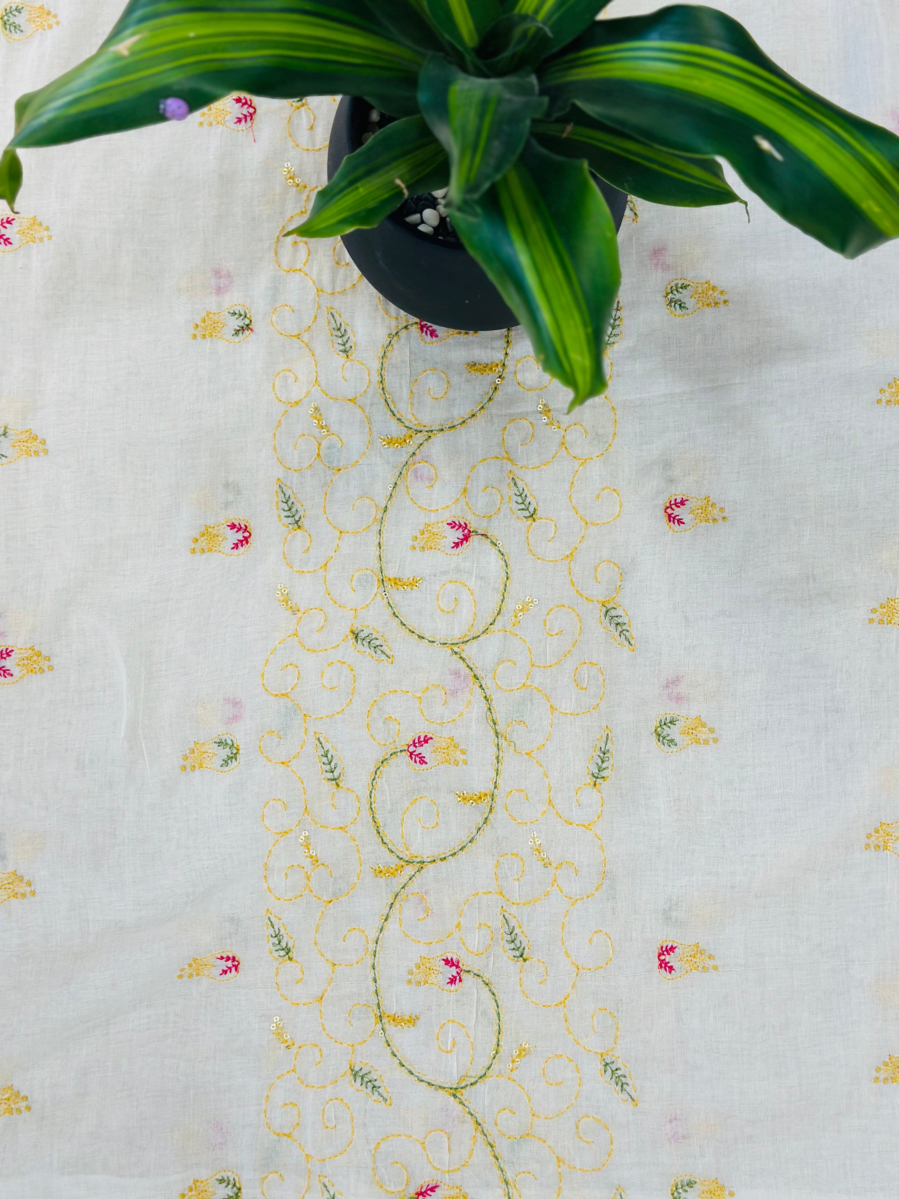 Classy Embroidered Unstitched Suit Set