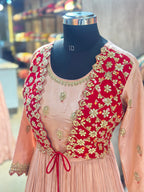 TRADITIONAL PURE ZARI SILK GOWN WITH JACKET