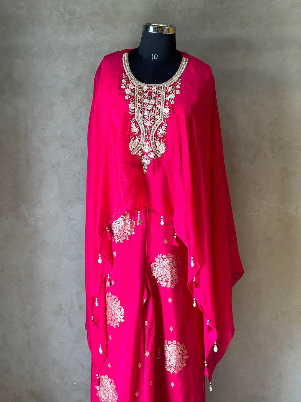 PURE CHINNON HANDWORK KAFTAN SET