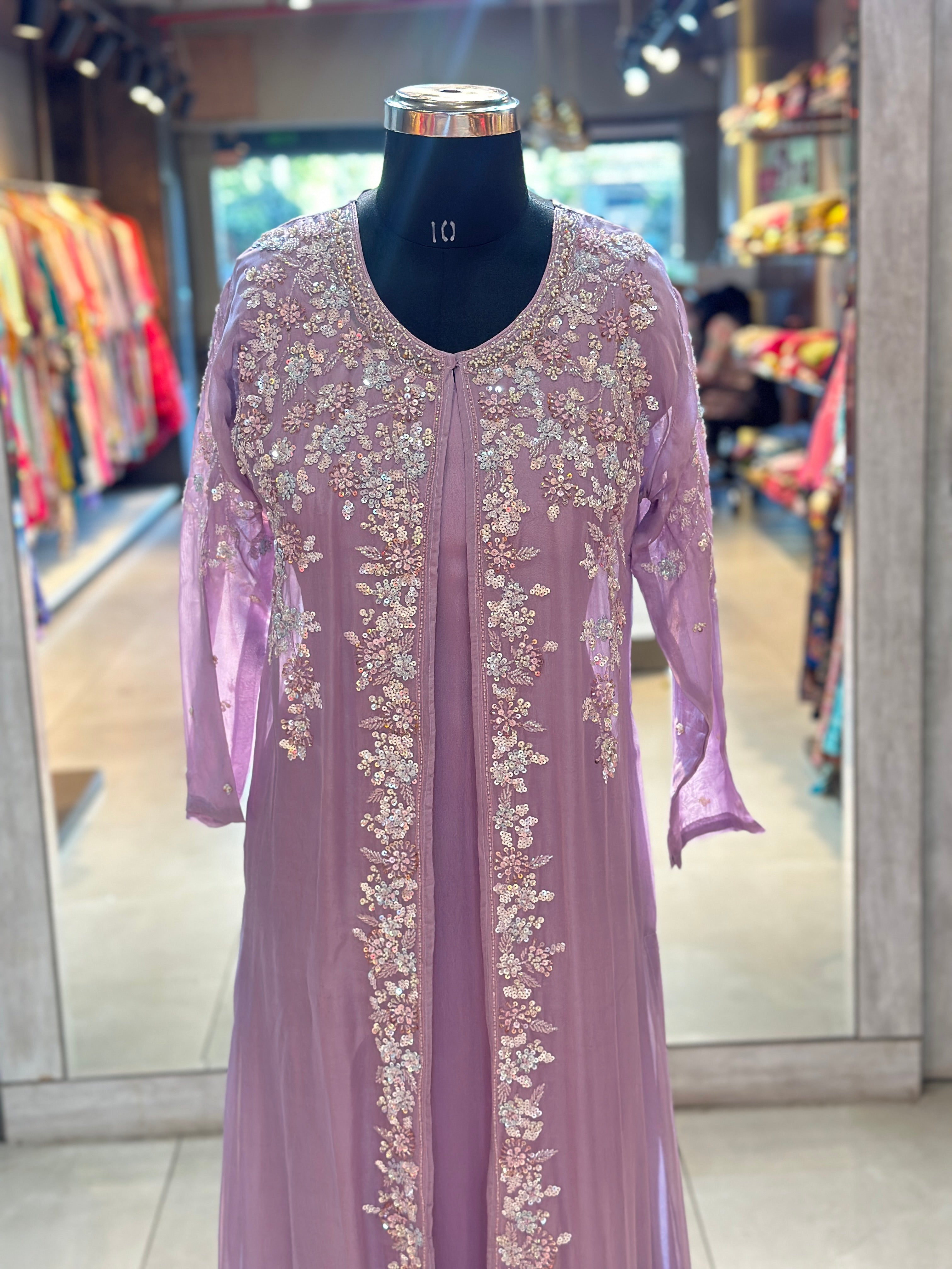 INDO-FUSION GOWN WITH SHURG