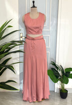 Designer Tassel Work Jacket Palazzo Set