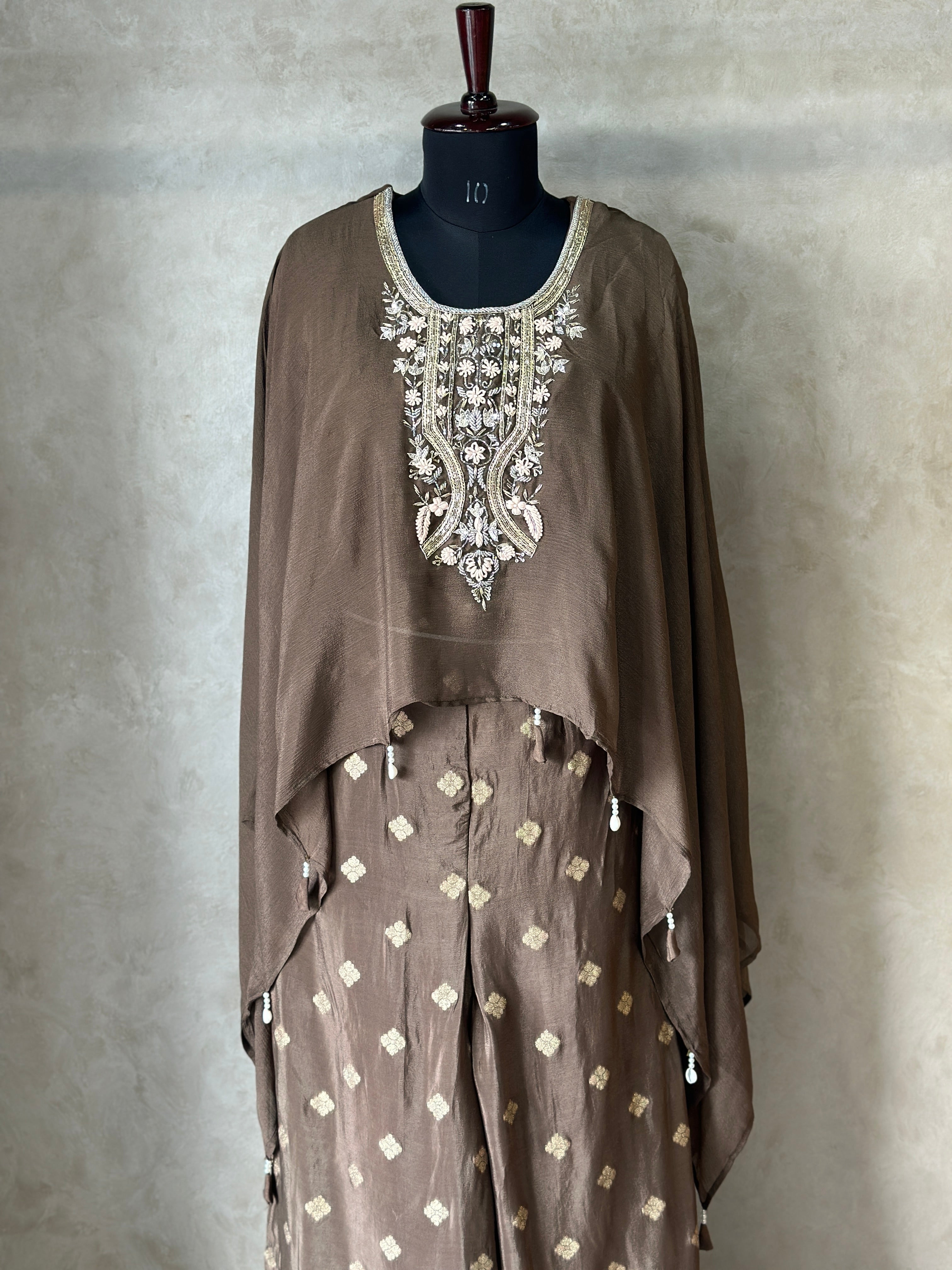 PURE CHINON HANDWORK KAFTAN SET