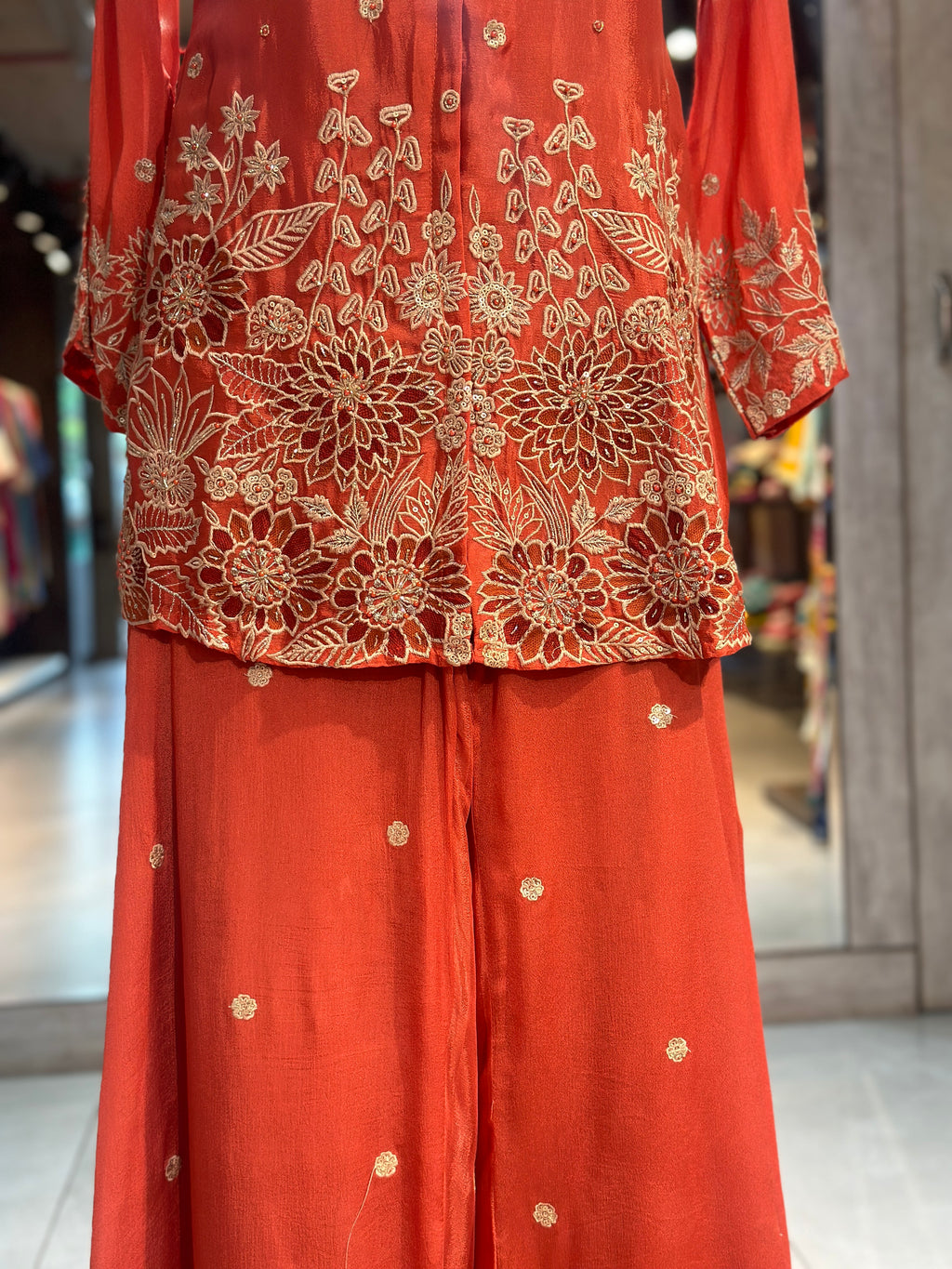 PURE CHINON HANDWORK CO-ORD SET