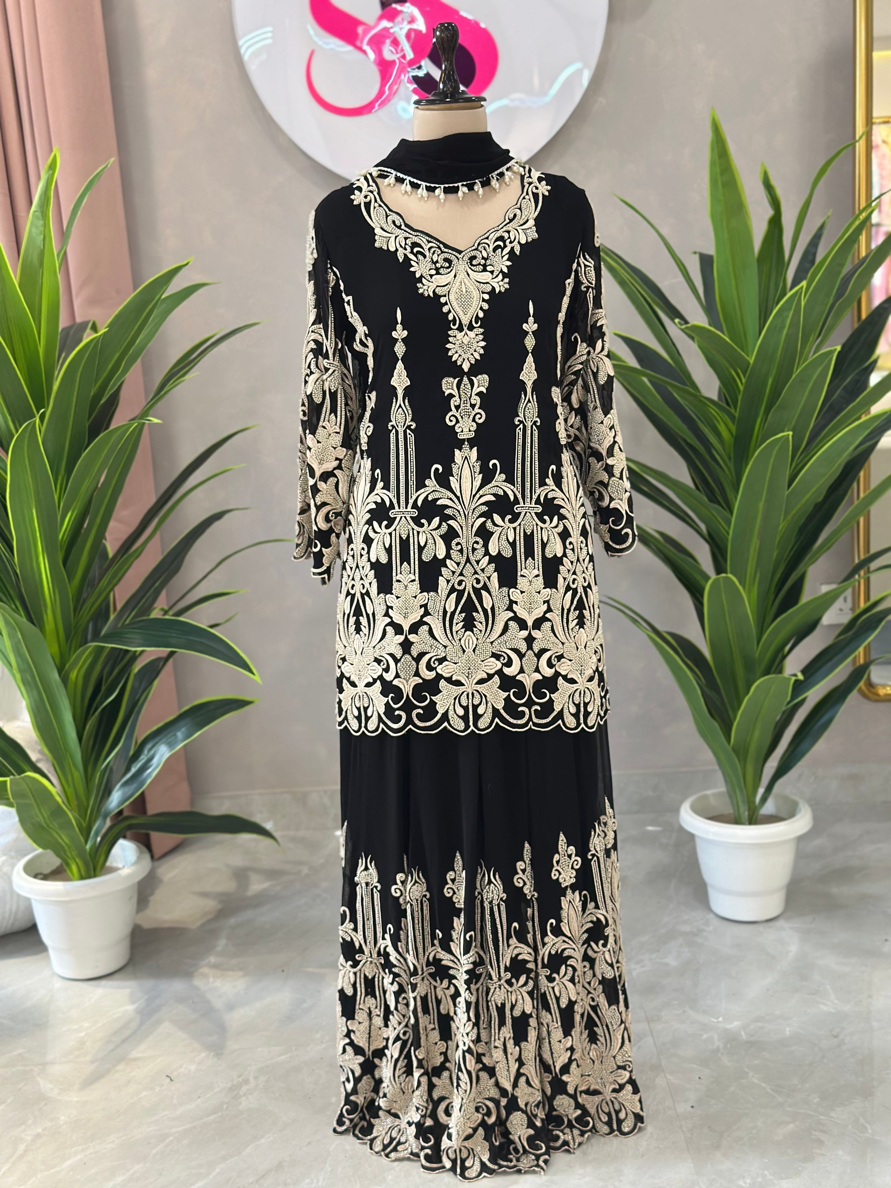 Premium Suit Set With Heavy Handwork