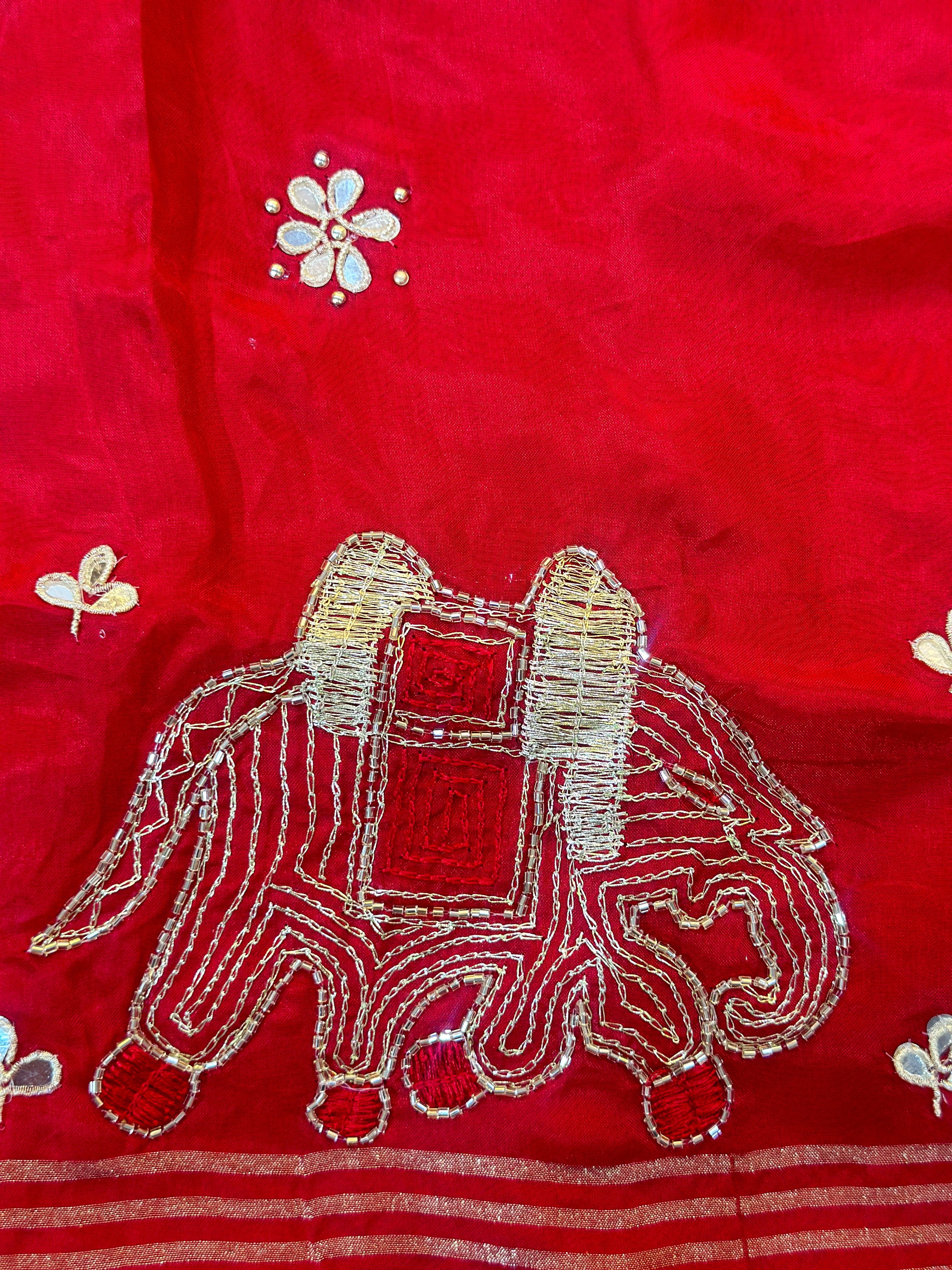 WEDDING  SPECIAL HANDWORK SAREE