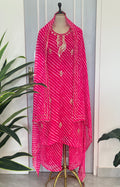 Ethnic Leheriya Handwork Suit Set