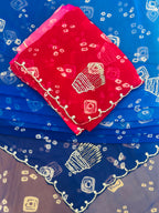 Traditional Bandhani Handwork Saree