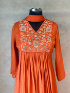 PURE CHINON HANDWORK SUIT