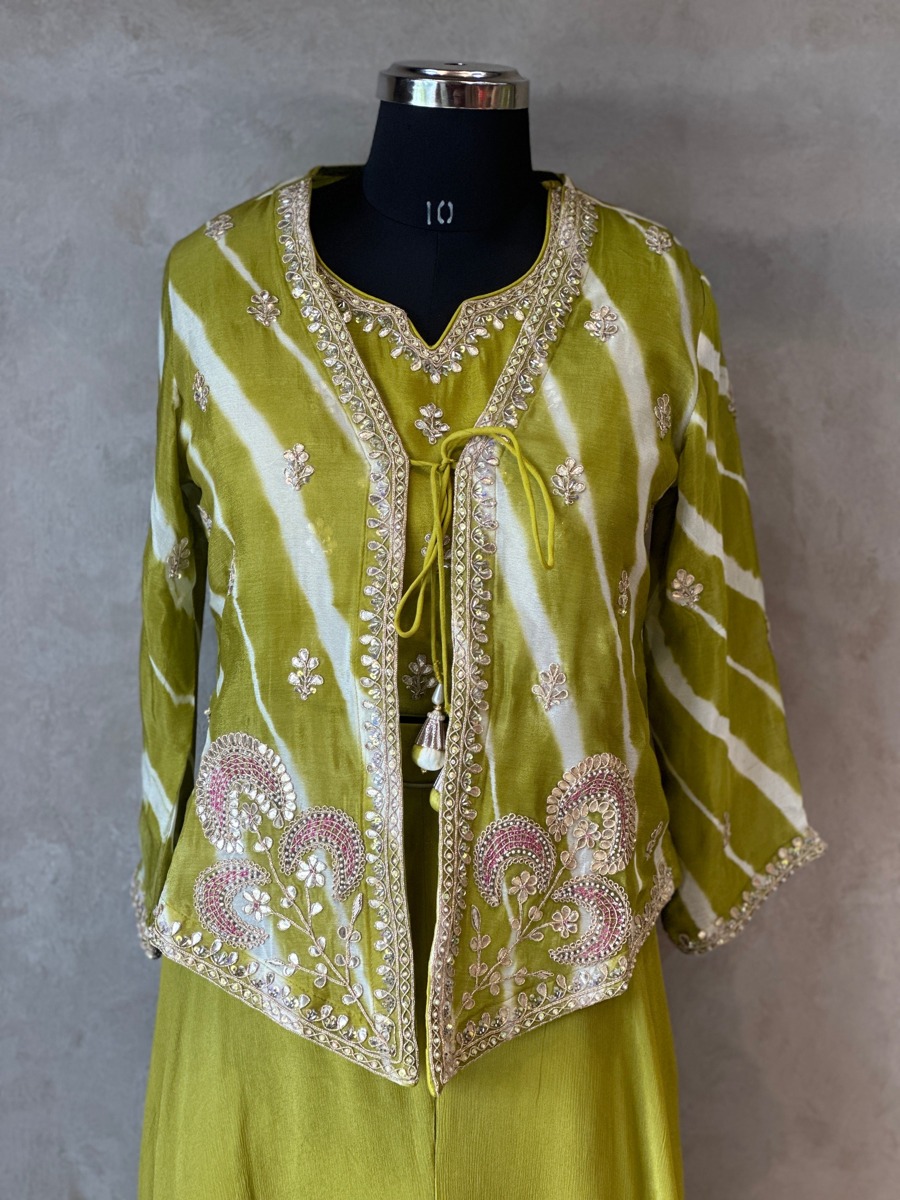 INDO FUSION HANDWORK PLAZO SET