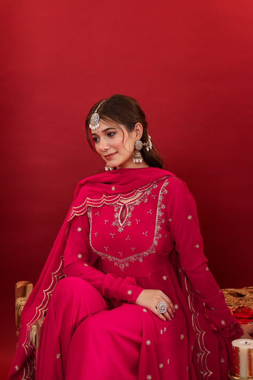 KARWACHOUTH SPECIAL BEAUTIFUL ANARKALI SUIT