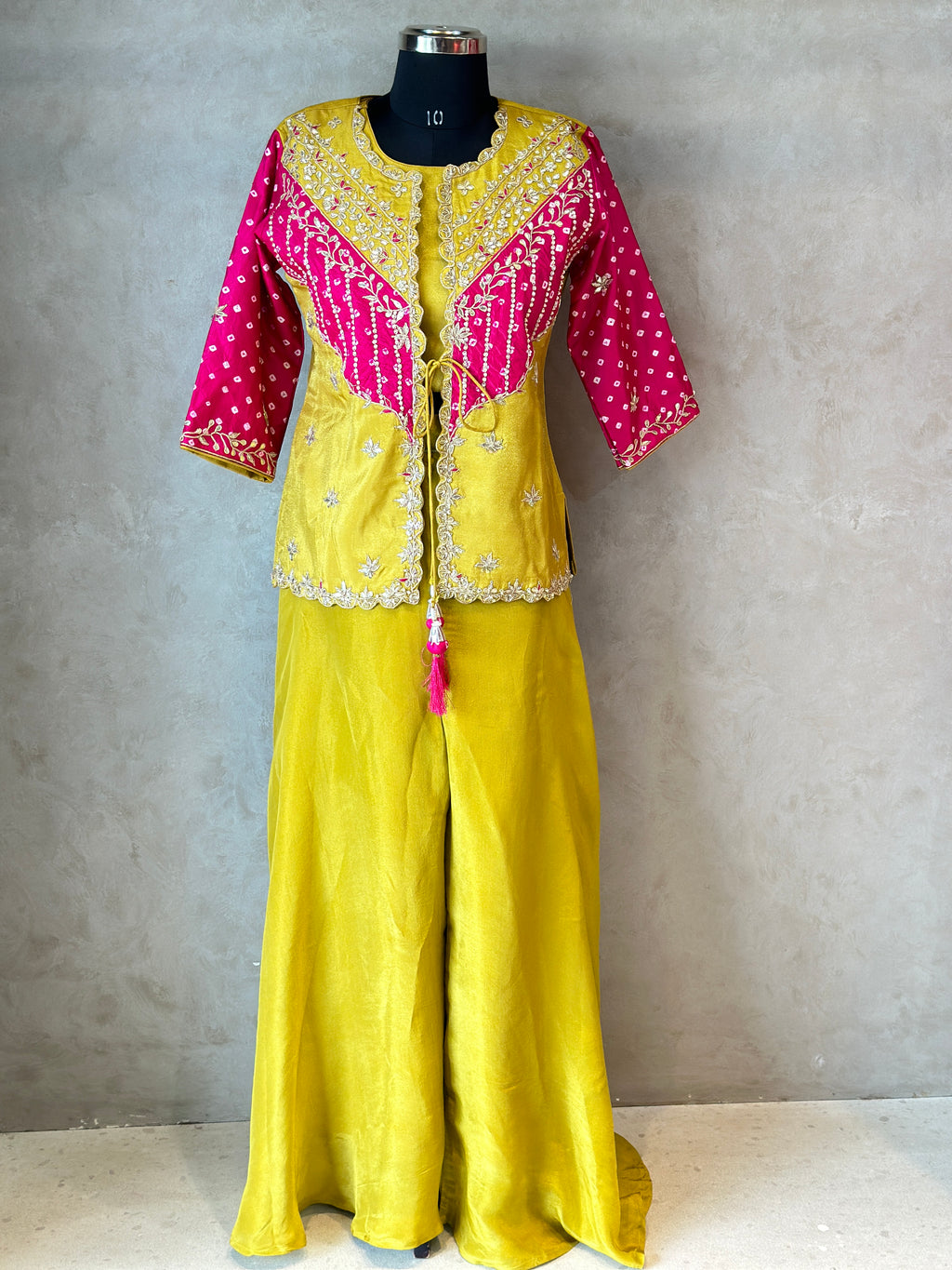 INDO FUSION HANDWORK PLAZO SET
