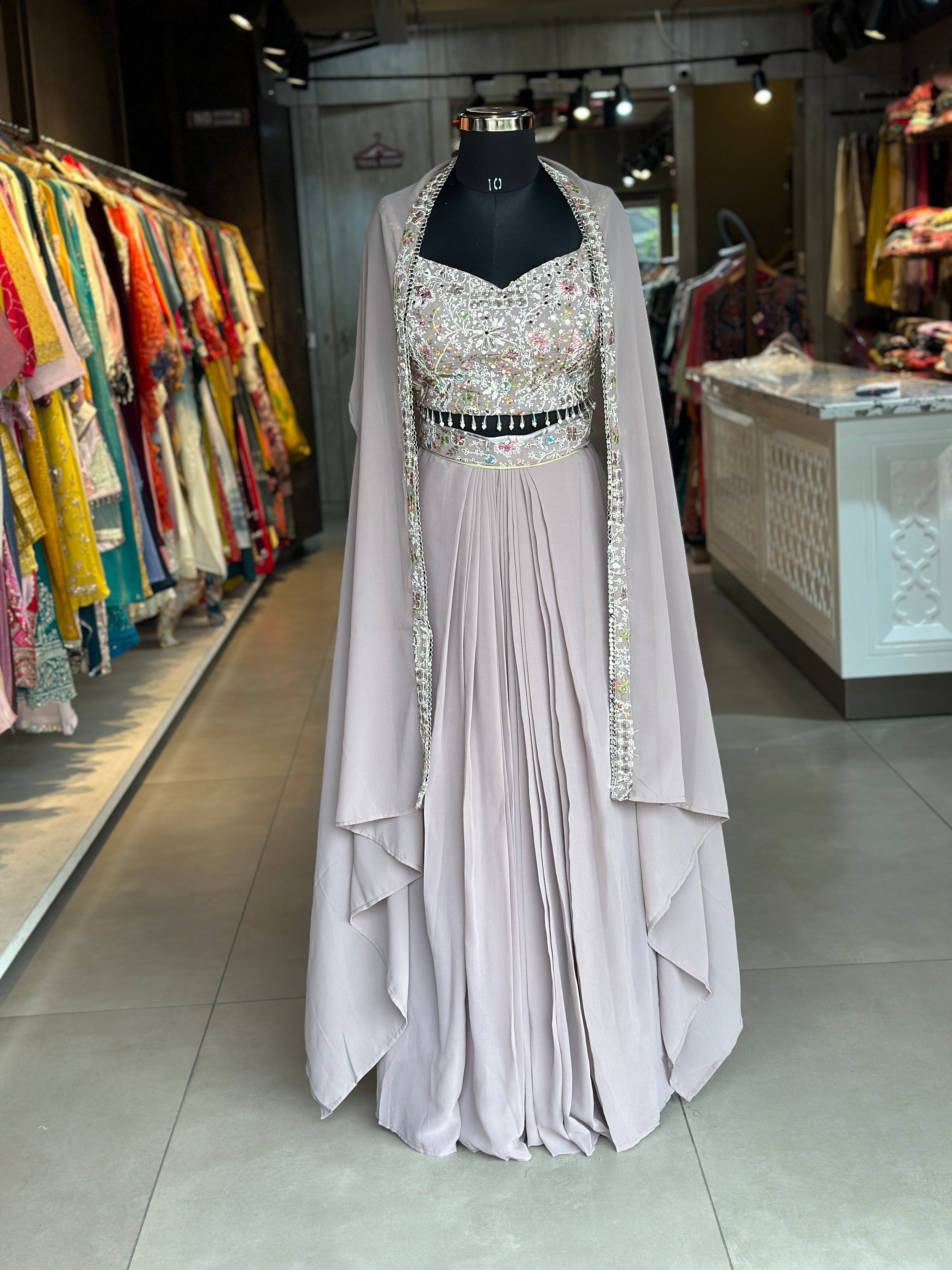 INDO-FUSION WITH SLIT SKIRT
