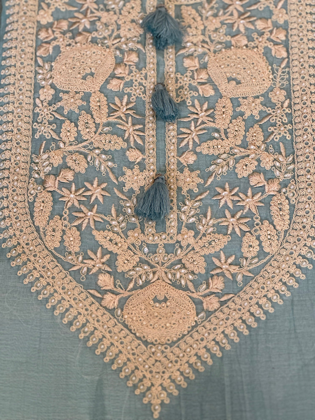 Premium Handwork Embroidered Unstitched Suit Set