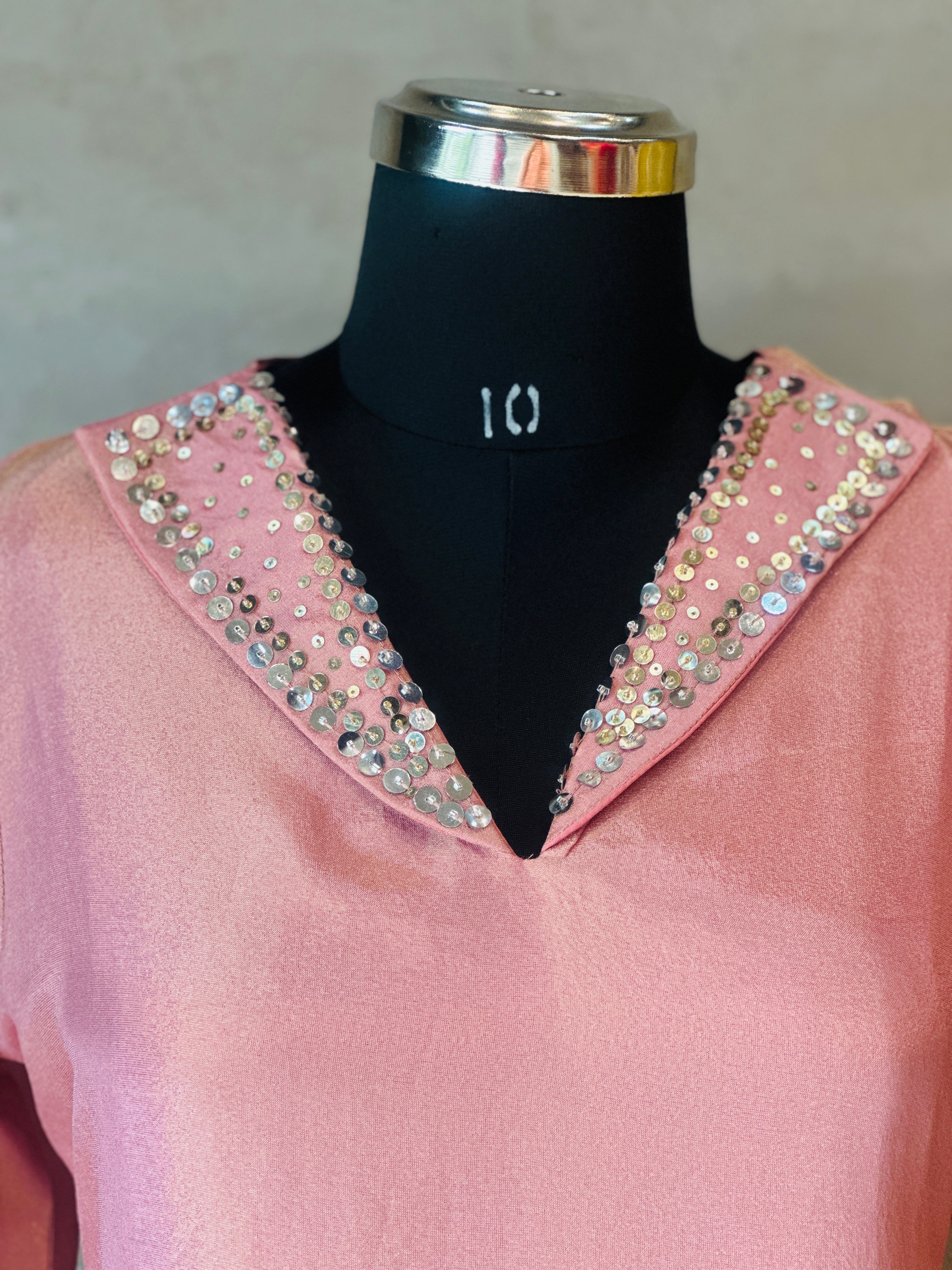 TRENDY PURE ZARI TISSUE CO-ORD SET