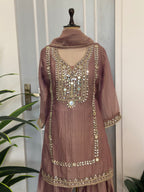 ✨ Elegant Mirror Work Farshi Set ✨