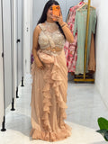 Royal Elegance Ruffle Saree Set