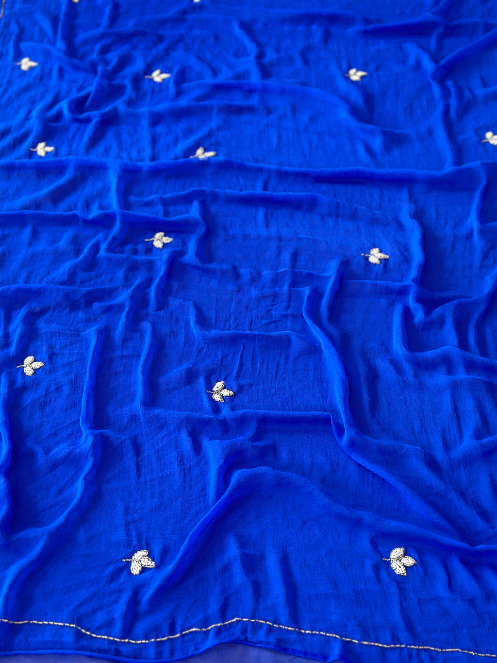 Designer Pearl Work Saree