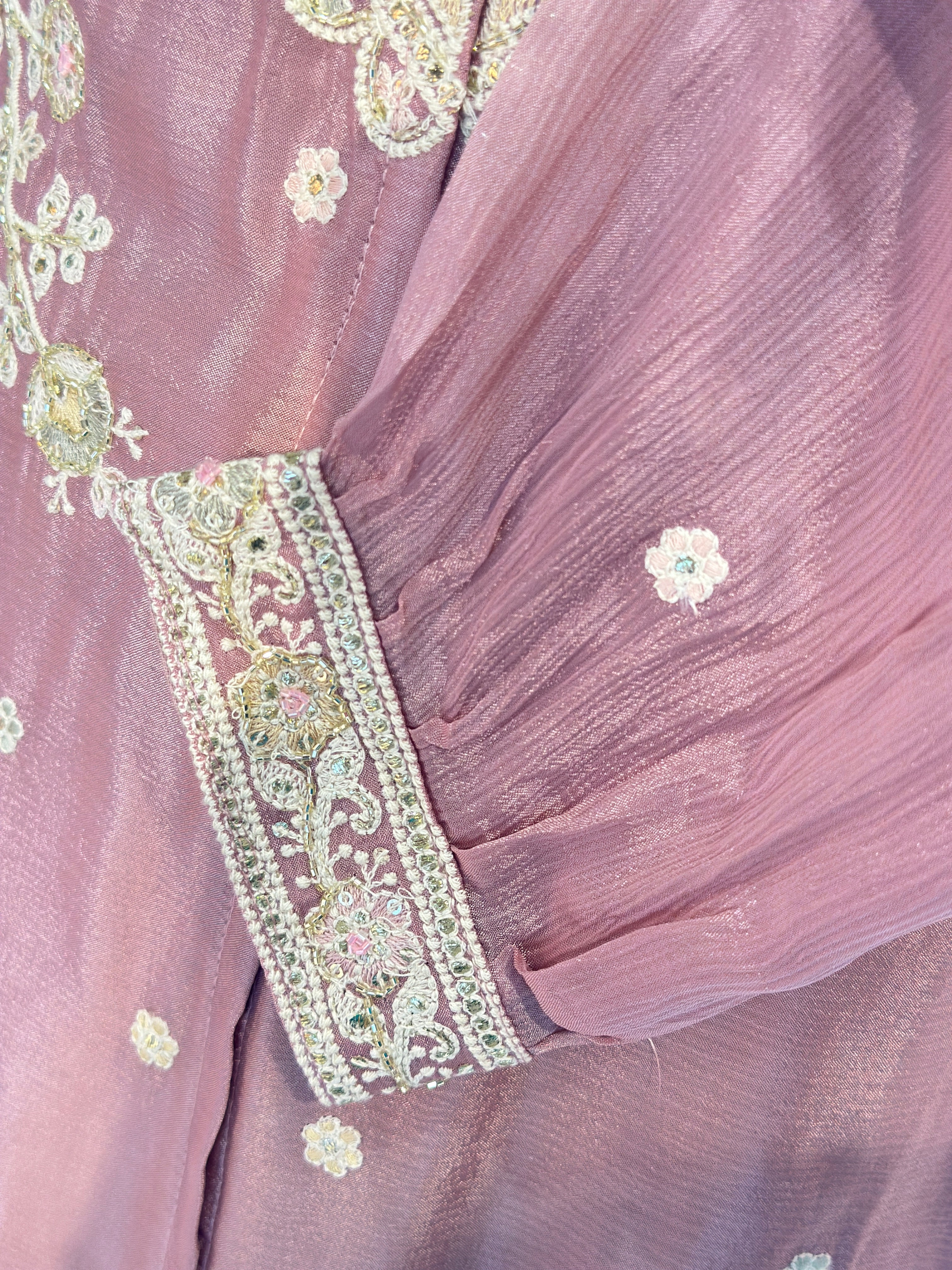 PURE CHINON HANDWORK CO-ORD SET