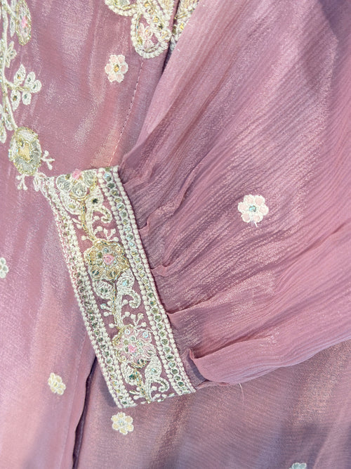 PURE CHINON HANDWORK CO-ORD SET