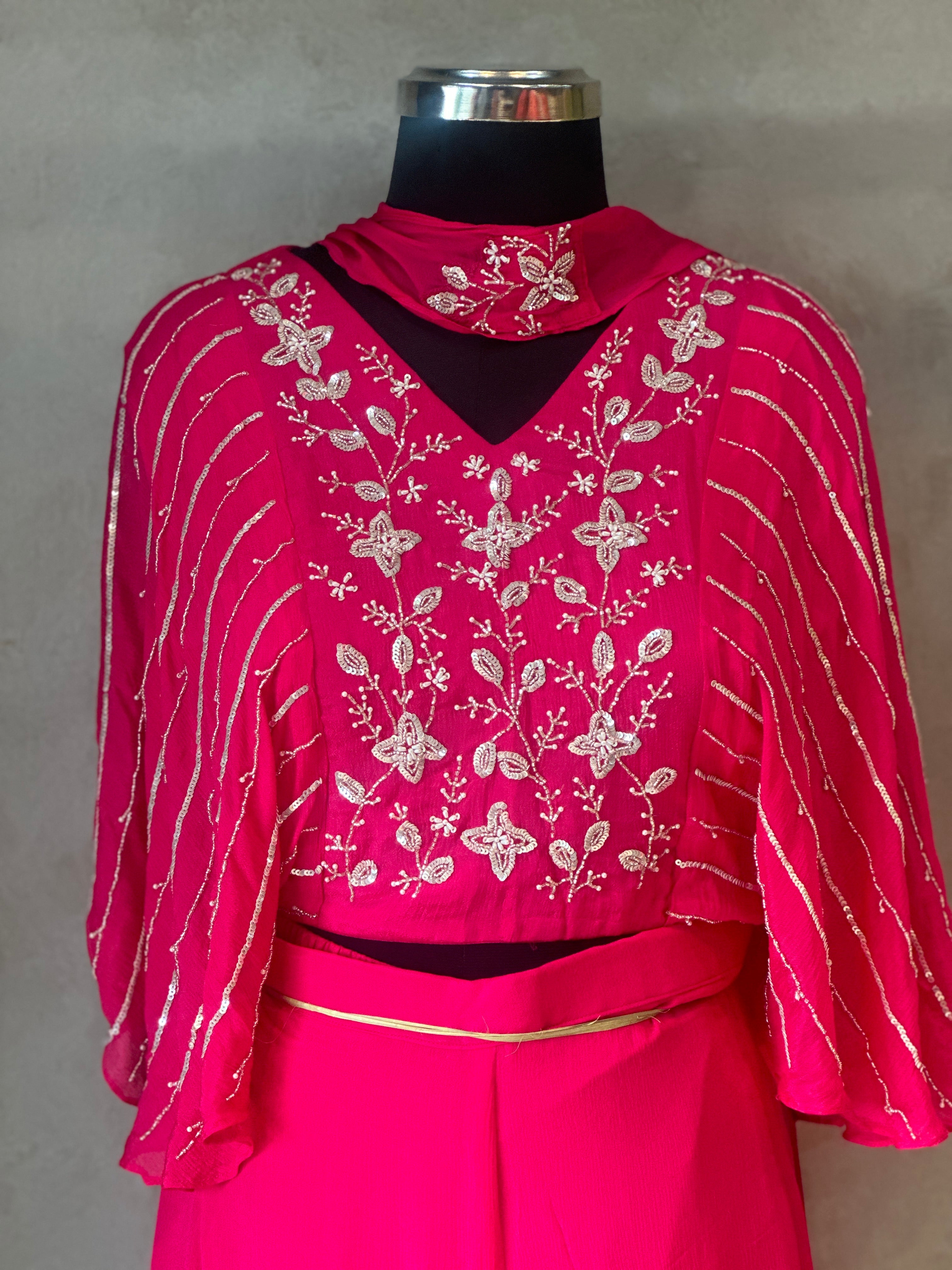 TRENDY HANDWORK PLAZO SET