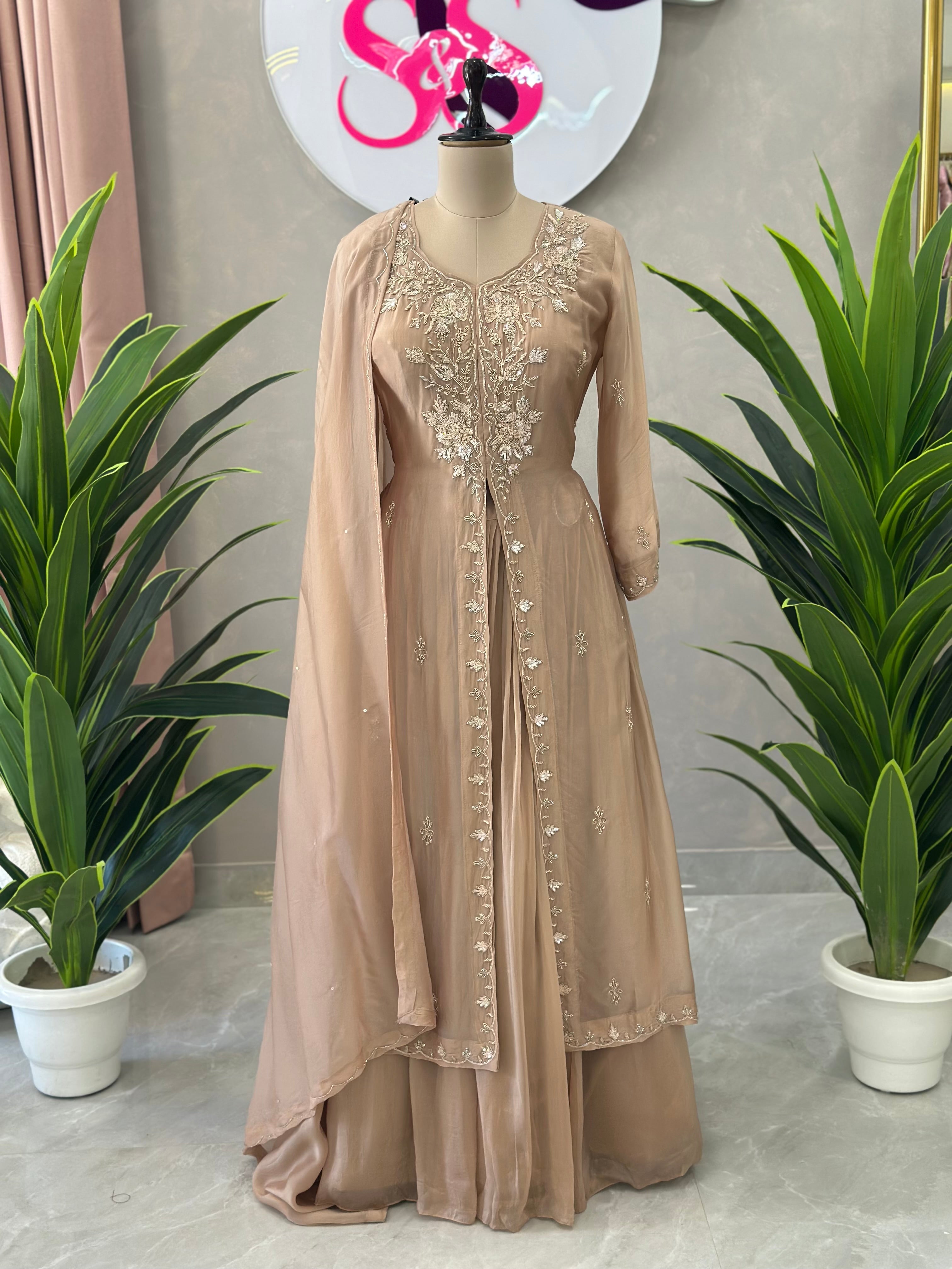 Premium Handwork Indo western Set