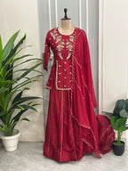 Karwa Chauth Special Royal Handwork Skirt Set